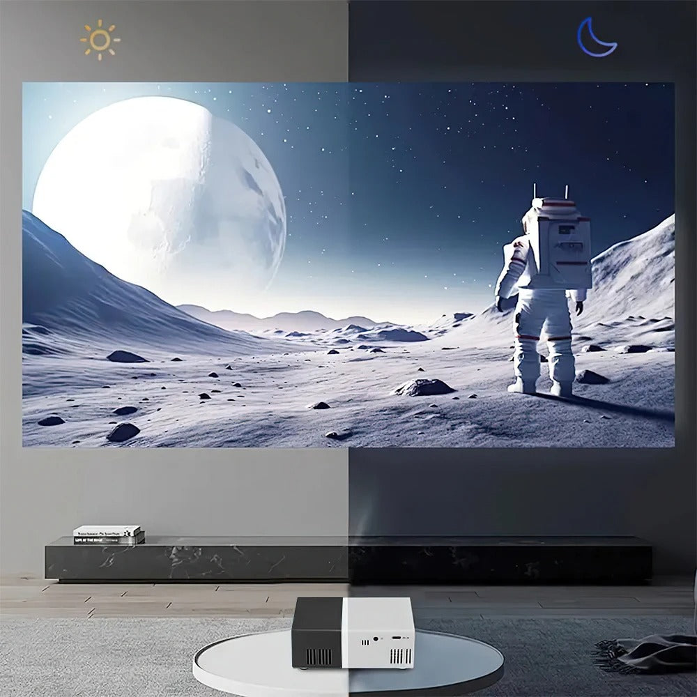 Portable Wired Projector Mobile Phone With Retractable Bracket LED Mini Home Video Equipment 1080P HD Screen USB&SD&AV&Hd