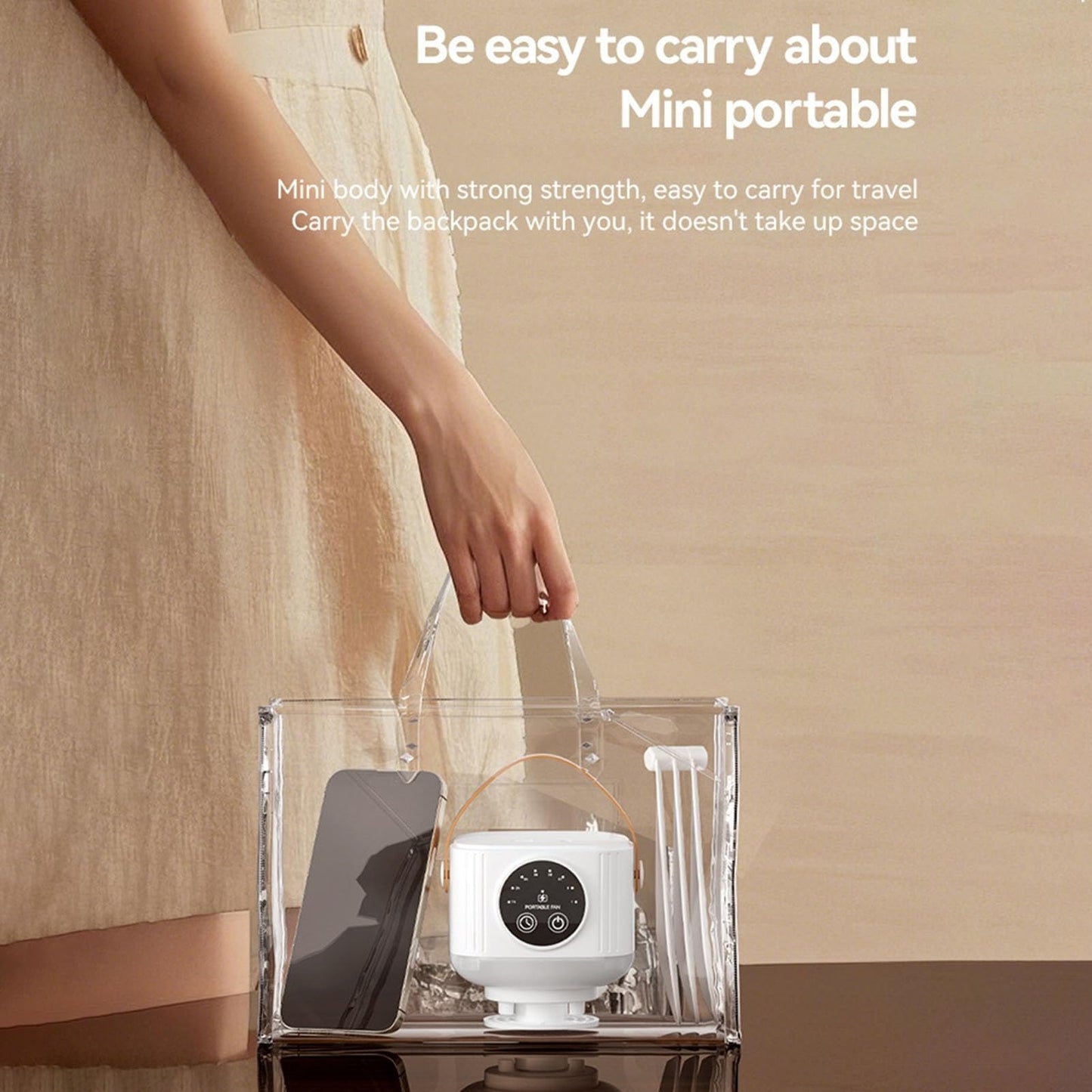 Multi-Function Portable Fan With 3600mAh Battery, LED Light, Mosquito Repellent & Remote Control