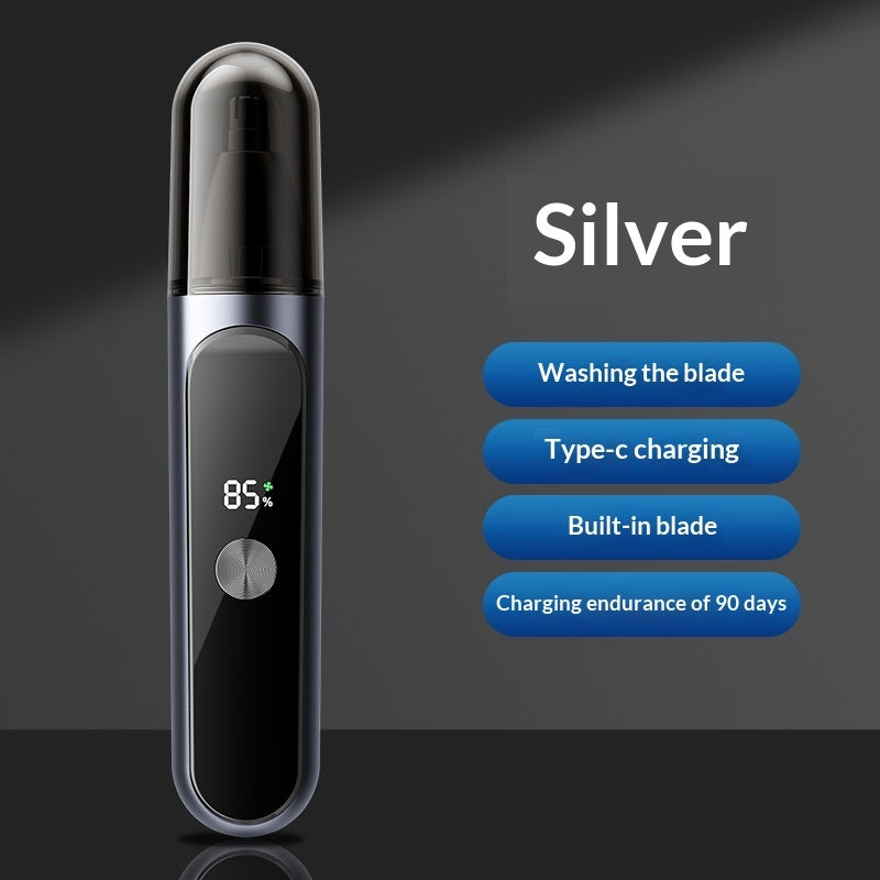 Rechargeable Electric Nose Hair Trimmer And Cleaner Mens Shaver