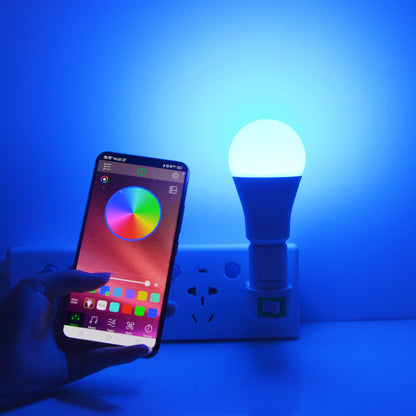 Led Smart Bluetooth Bulb Light Mobile Phone Dimming Color Music Group Control