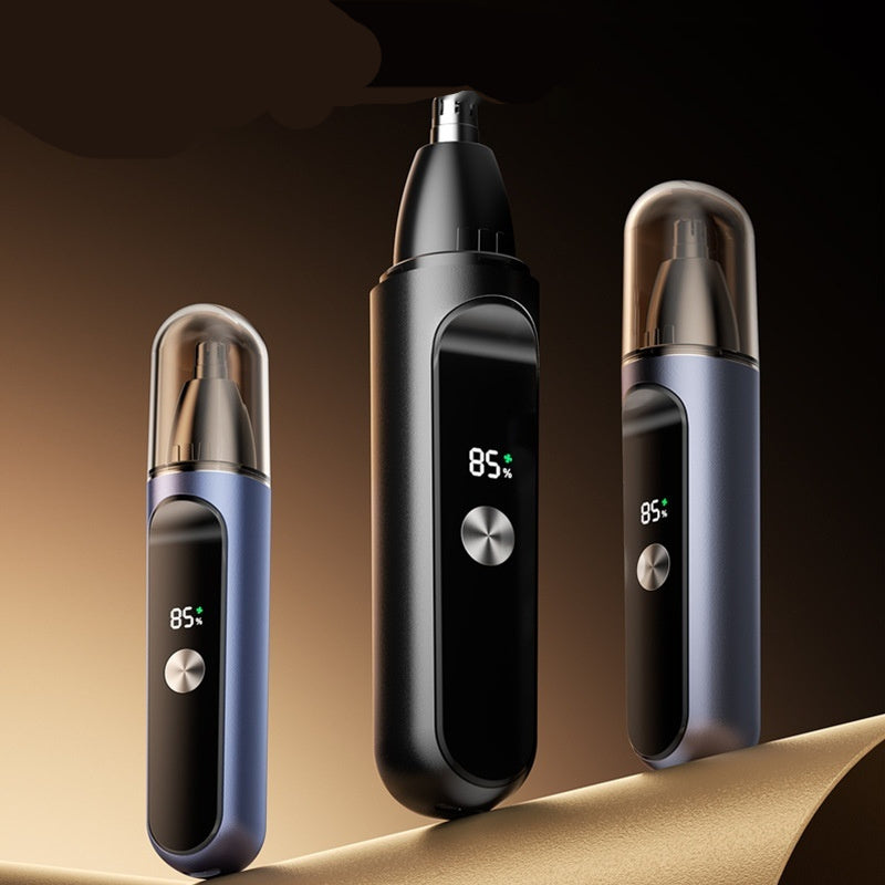 Rechargeable Electric Nose Hair Trimmer And Cleaner Mens Shaver