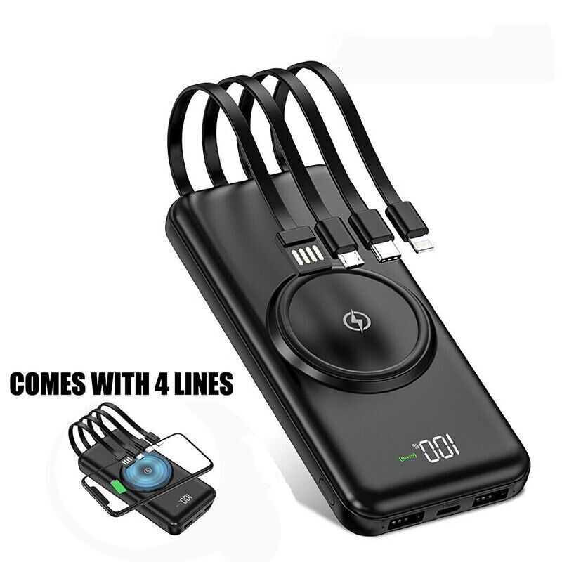 20000mAh Power Bank Fast Charger Battery Pack Portable 5 USB For Mobile Phone UK