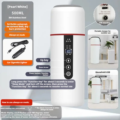Portable Car-compatible USB Heating Cup