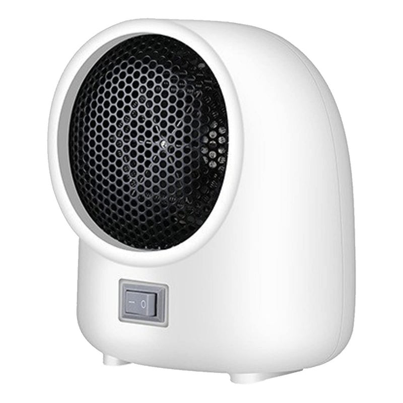 400W Mini Electric Heater Portable Desktop Fan Heating Warmer Home Office White