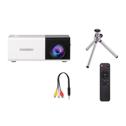 Portable Wired Projector Mobile Phone With Retractable Bracket LED Mini Home Video Equipment 1080P HD Screen USB&SD&AV&Hd