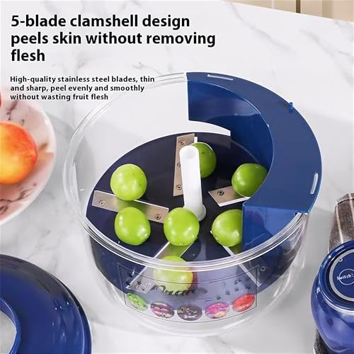 Ormos Electric Grape Peeling Machine - Automatic Garlic & Tomato Peeler, Rechargeable Fruit Skin Remover Tool For Small Fruits, Home Kitchen Gadget-Blue