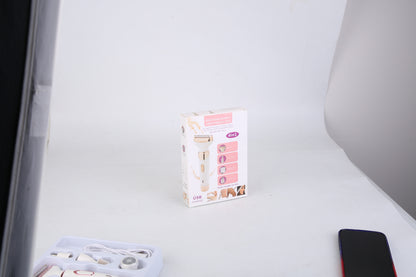 1Pc 4 In 1 Electric Razor For Women Painless Grooming Kit Rechargeable Eyebrow Nose Hair Pubic Hair Bikini Trimmer Face Shaver