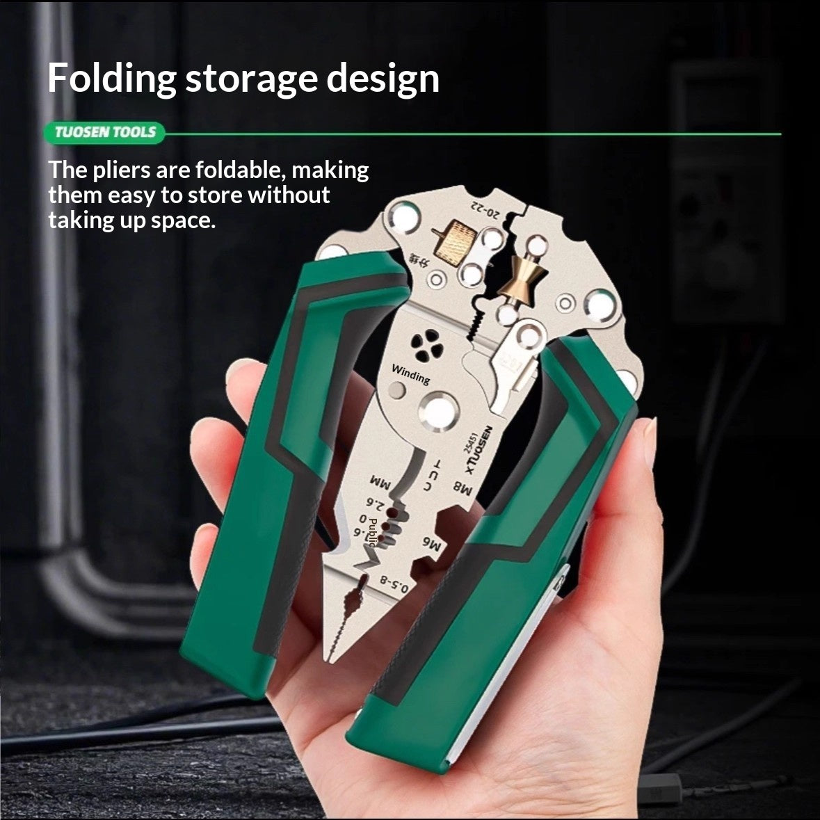 Multi-function Electric Tester, Folding Electric Pen, And Wire Stripper Pliers