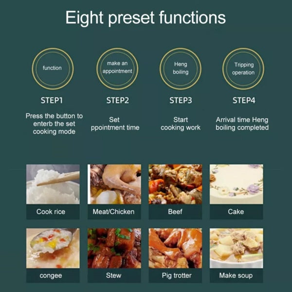 1050W Electric Pressure Cooker Multi-Purpose 5 Litre 10-in-1 Digital Screen UK