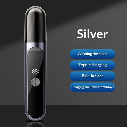 Rechargeable Electric Nose Hair Trimmer And Cleaner Mens Shaver