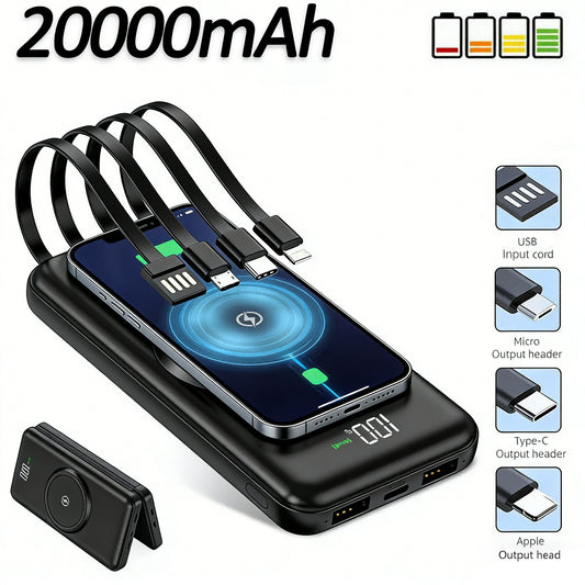 20000mAh Power Bank Fast Charger Battery Pack Portable 5 USB For Mobile Phone UK