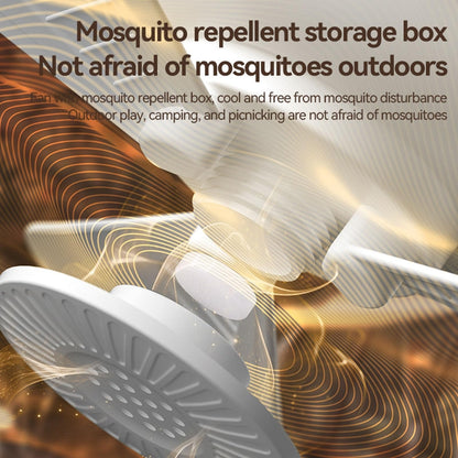 Multi-Function Portable Fan With 3600mAh Battery, LED Light, Mosquito Repellent & Remote Control