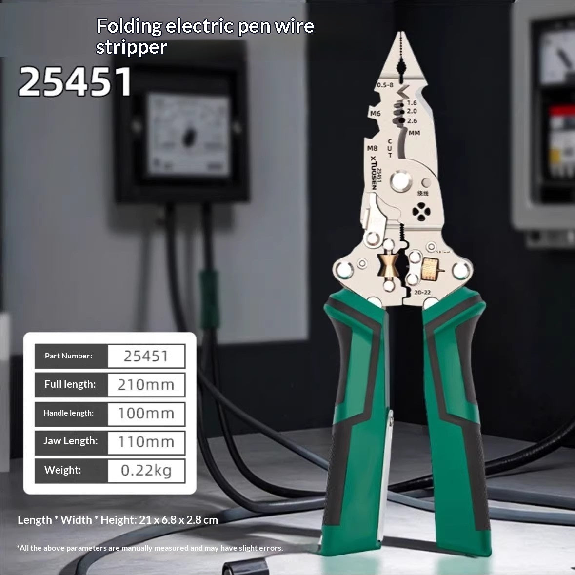 Multi-function Electric Tester, Folding Electric Pen, And Wire Stripper Pliers