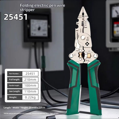 Multi-function Electric Tester, Folding Electric Pen, And Wire Stripper Pliers
